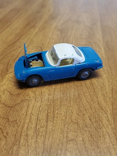 Vintage CORGI TOYS LOTUS ELAN S2 Toy Car 1960's Blue w/ opening Gt Britain