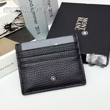 Montblanc Porta Carte Uomo Classico Pelle Grana Nera con Scatola