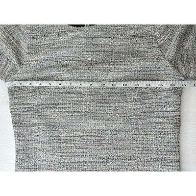 Club Monaco Textured Short Sleeve Dress Dark Blue White Crewneck Office  Size S | eBay