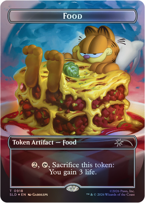 🔥Lasagna Food T Token Foil #918 | SEALED | SLD Secret Lair x