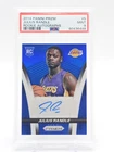 JULIUS RANDLE 2014-15 PANINI PRIZM ROOKIE AUTO BLUE /299 #5 LAKERS PSA 9 Q1651