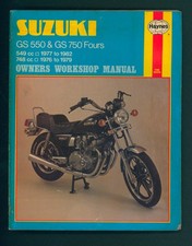 Suzuki GS550 GS750 (76-82) Manuale officina Haynes GS 550 E GS 750 E L GS550M GB60