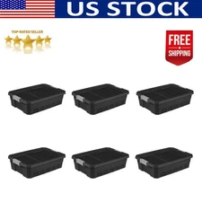 10 Gal Sterilite Modular Stacker Plastic Storage Boxes Home Attics Organization
