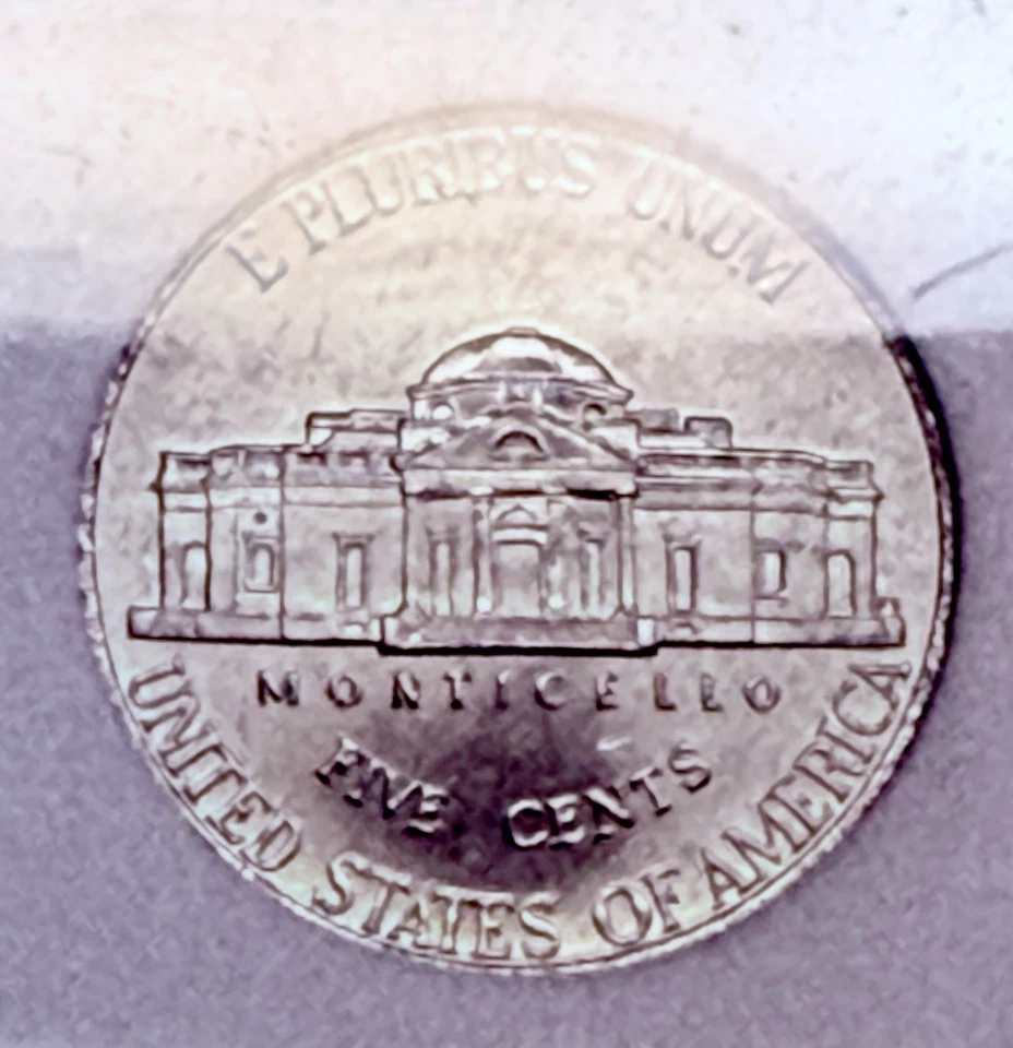 2006-P Monticello Nickel Mint Error Grease Struck - Image 3 of 4
