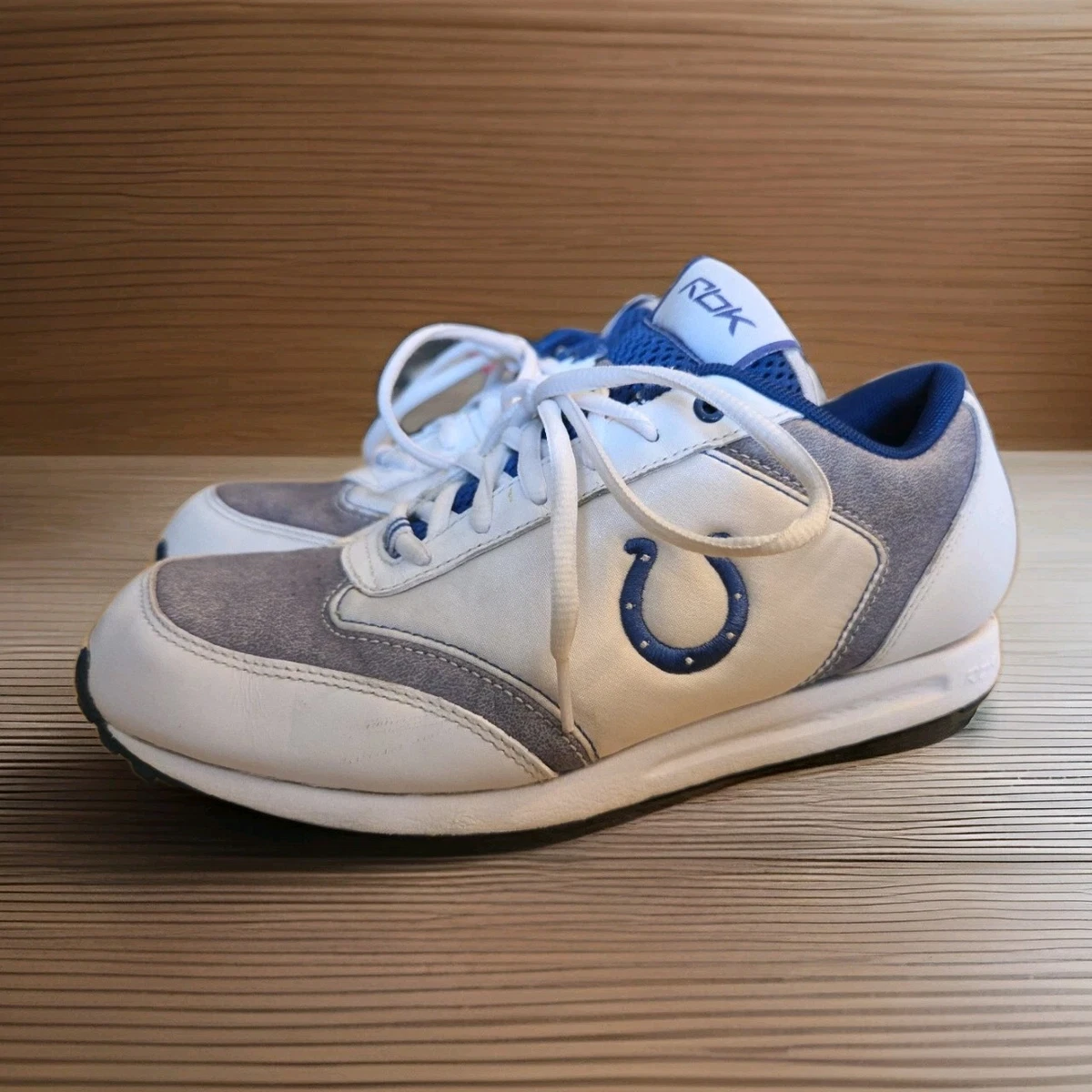 Indianapolis Colts NFL Reebok Sneakers Mens size 9 Reebok-Preseason-94-Mid-White-  main image 4