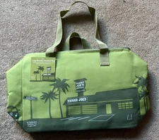 Trader Joe's Insulated Reusable Grocery Tote Bag Olive Green Large New Limited