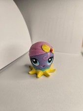 Authentique Littlest Pet Shop #3394 Pieuvre Mauve Rose Jaune Paillette Occasion