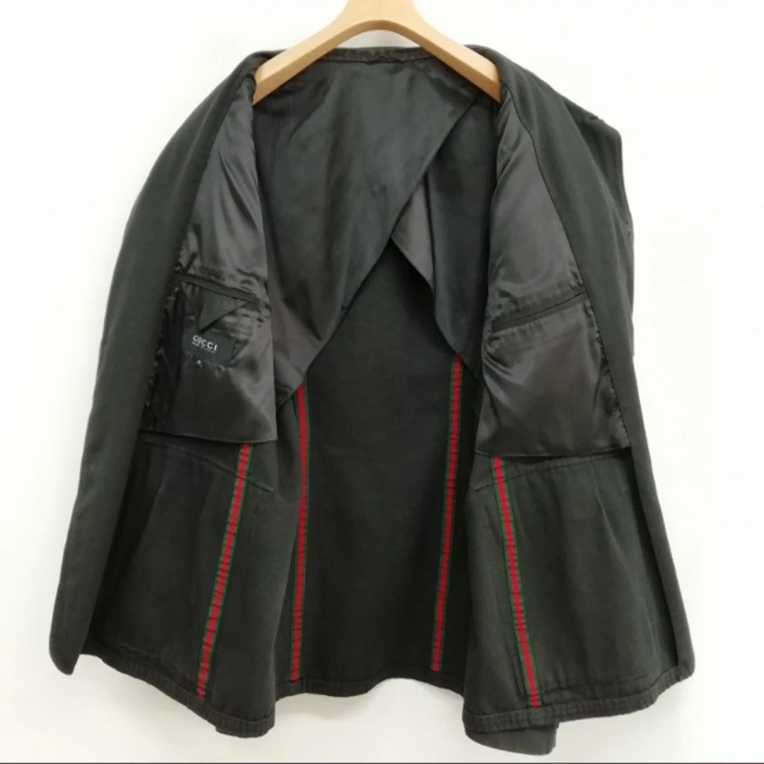 Giacca Gucci Tom Ford epoca spalline safari linea sherry 52 nera spalla usata