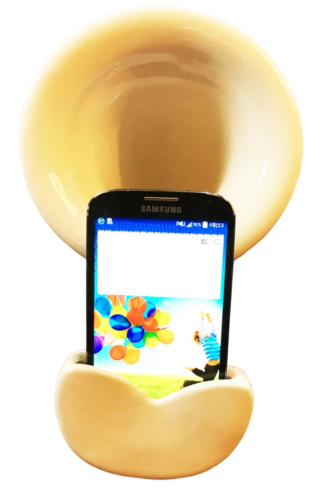 GRAMMOFONO AMPLIFICATORE SMARTPHONE - CM.15X10X H.25 - Astuccio Elegante