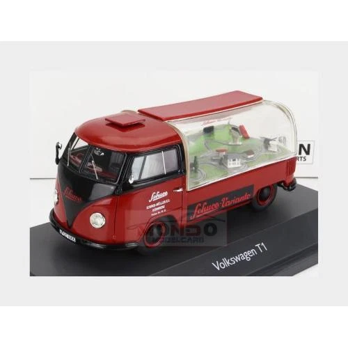 1:43 SCHUCO Volkswagen T1A Schuco Varianto 1964 Red Black 450916200 - Foto 2 di 2