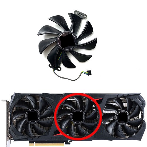 Grafikkartenlüfter für GAINWARD/Plusoft RTX4070 4070ti 4070tiS Grafikkarte - Afbeelding 5 van 10