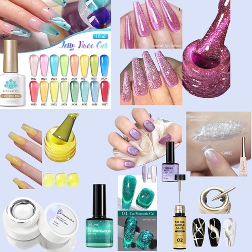 Crystal Translucent Jelly Crystal Soak off UV LED Gel Gel Nail Polish 10ml