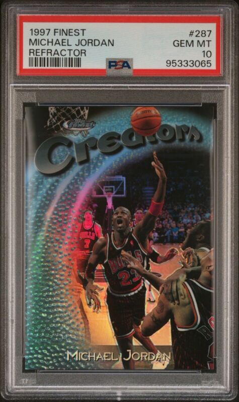 97-98 Topps Finest Michael Jordan Creators Refractor 97-98 Topps Finest Michael Jordan Creators Refractor