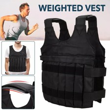 Exercise Weighted Vest Fitness Training Workout Sport Adjustable No Weights  