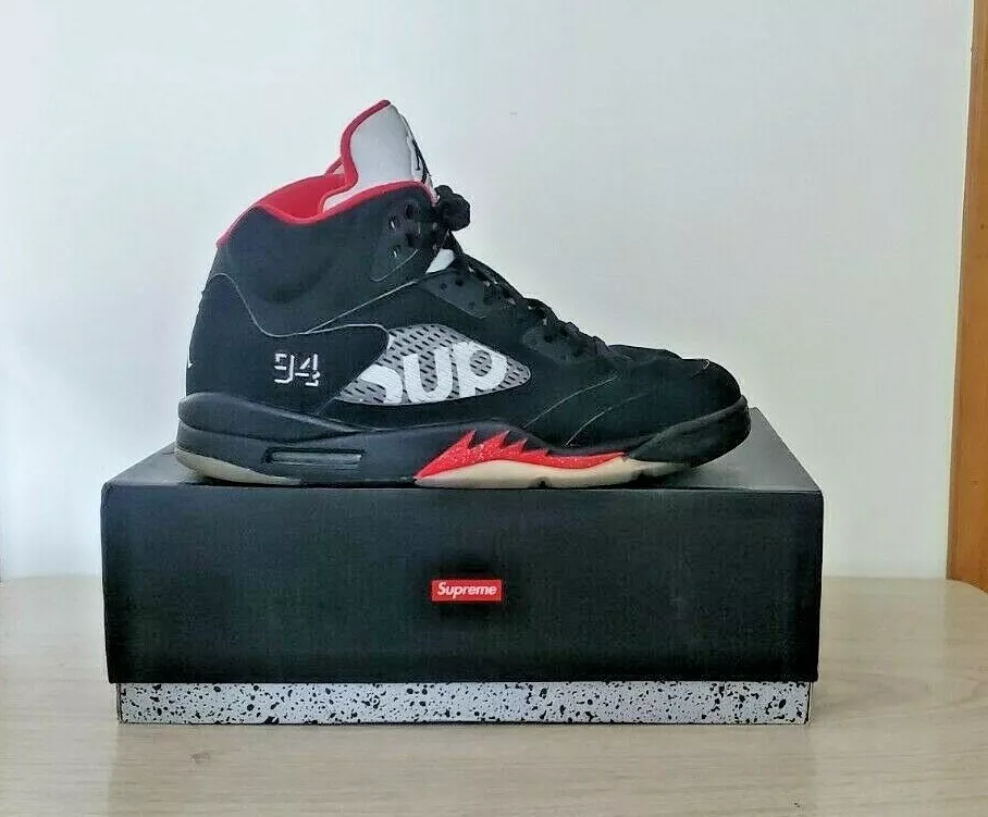 Air Jordan 5 Retro Supreme 'Supreme' - 824371-001 - Size 11 - Mens 