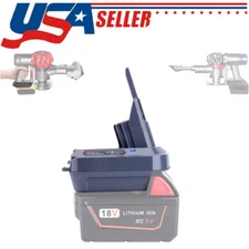 Adapter For Milwaukee & Dewalt 18V Battery to Dyson v7 v8 Battery SV10 SV11
