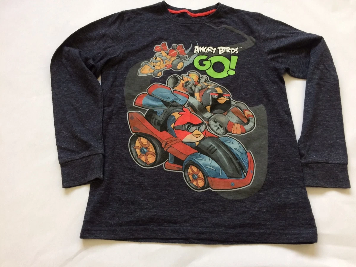 T-shirt De Noël Angry Birds Garçon Next Taille 8 Ans - Occasion Très Bon État - Coton Rouge - Thème Christmas