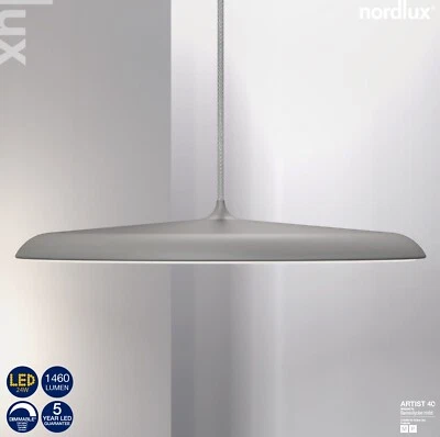 Designer LED Pendelleuchte Artist 40 Nordlux grau Ø40cm 24W 1460Lm Hängeleuchte - Bild 1 von 4