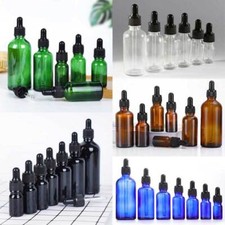 Bulk Buy 5ml-100ml Luxury Glass Dropper Bottle w/ Essential Oil Drop Container