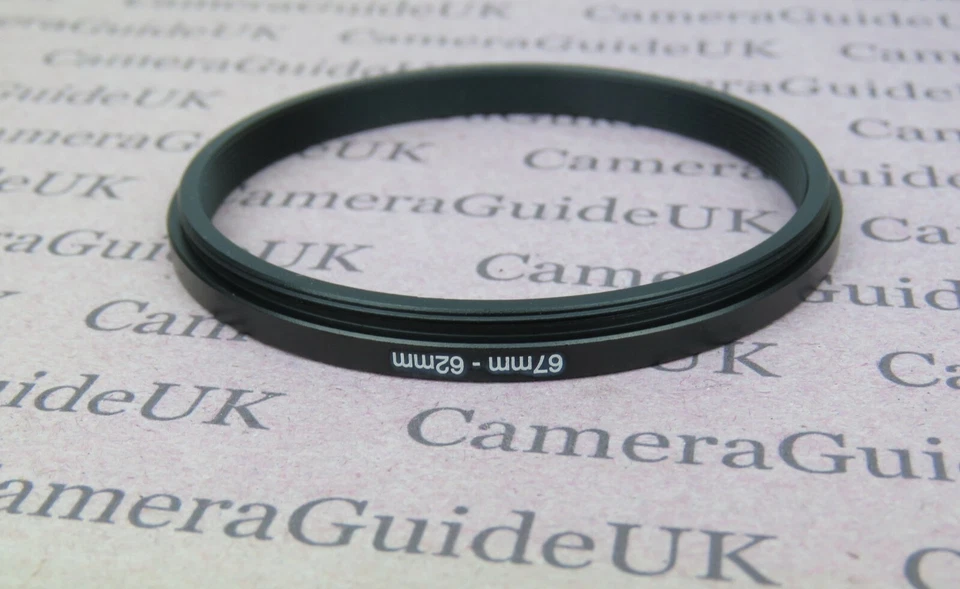 67mm to 62mm 67mm-62mm Stepping Step Down Filter Ring Adapter  - Image 2 of 2