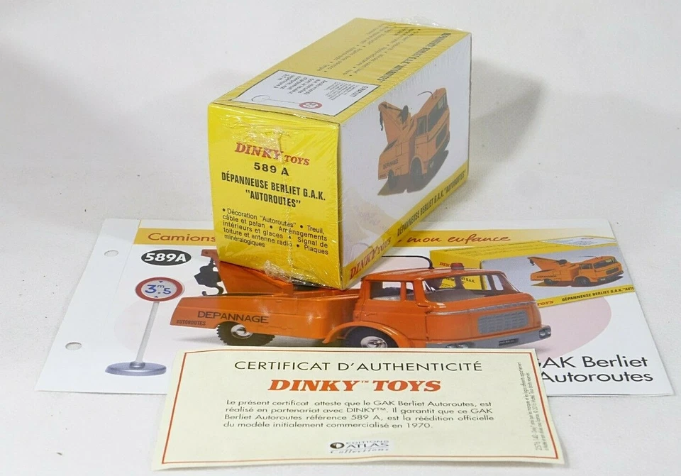 ATLAS Dinky n° 589 dépanneuse Berliet GAK Autoroutes1/43 neuf boîte/inbox MIB - Photo 3/4