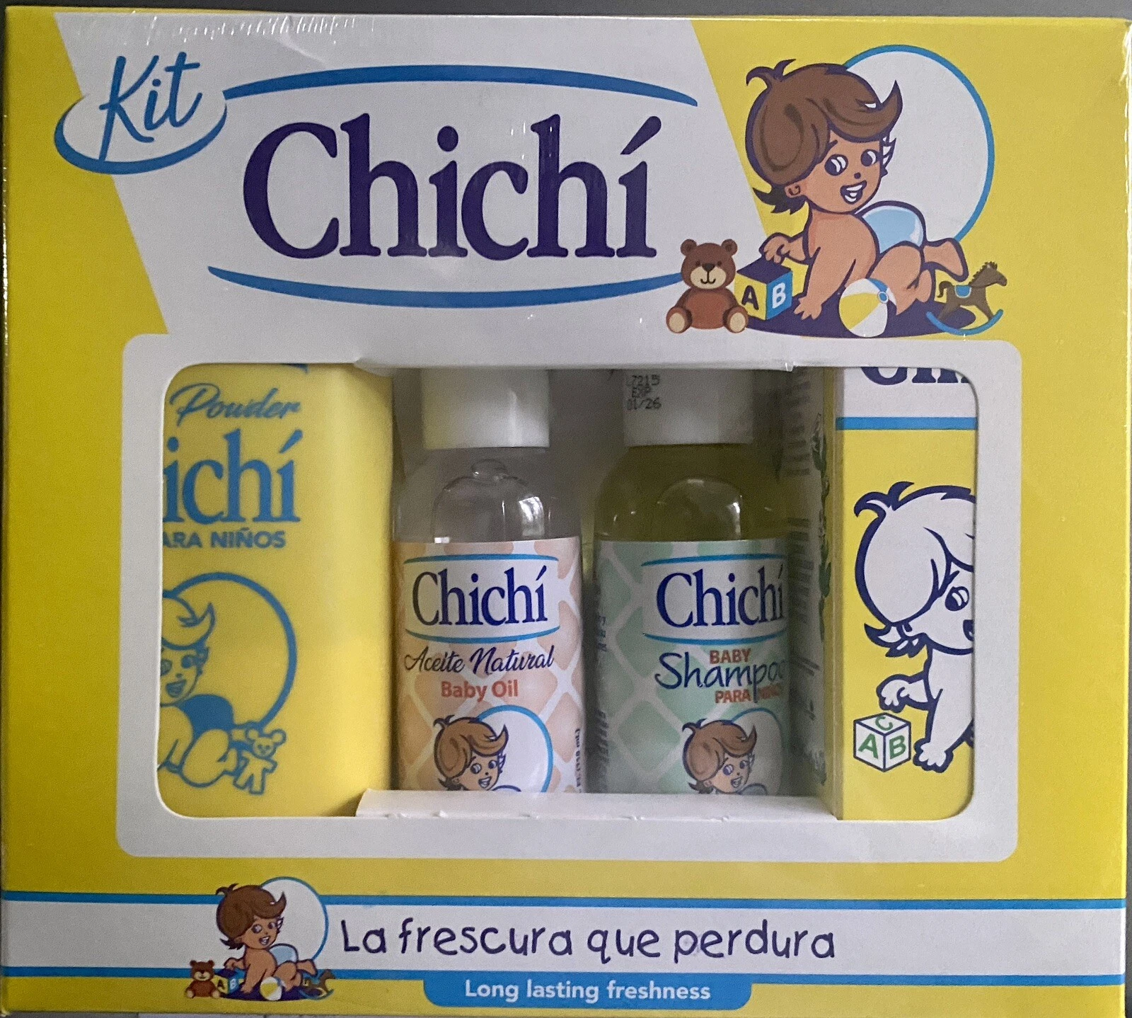 chichi Kit (Baby Cologne 8oz + Baby Powder 8oz + Baby Oil 4oz + Baby Shampoo 4oz
Opens in a new wind