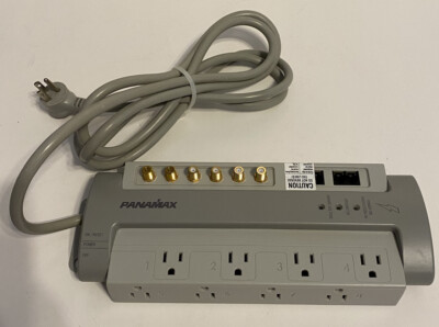 Panamax 8 Outlet Home Theater Power Management 1650 Joules Surge Protector M8-AV