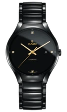 Rado True Automatic Diamonds High-Tech Ceramic Black Dial Men's Watch R27056712