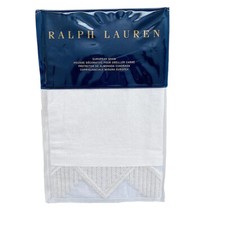 New Ralph Lauren Calle Euro Pillow Sham Classic Cream Linen Cotton Cerillos 26"