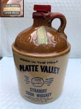 Vintage McCormick Platte Valley Straight Corn Whiskey Jug Collectible