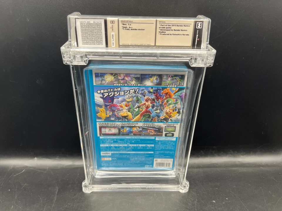 Pokken Tournament Japanese w/Amiibo Card Wii U WATA 9.6 A++ FACTORY SEALED VGA - Image 2 of 4