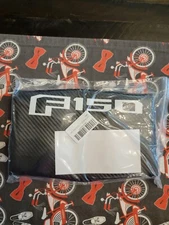 Ford F150  2015-2020 Console Lid Armrest Cover  Black Carbonfiber  Bucket Seat