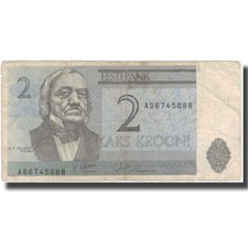[#632856] Geldschein, Estonia, 2 Krooni, 1992, KM:70a, S