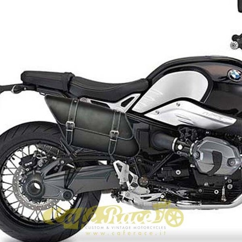 Borsa destra in pelle nera per BMW R NINE T R9T, RnineT GS, Race, Pure Scrambler - Picture 2 of 4
