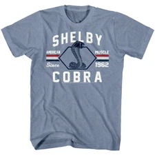 Shelby Cobra American Muscle Car Men's T Shirt 1962 Sports Racing Motoring Top