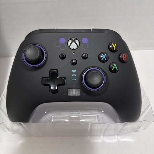PowerA Enhanced Wired Controller USB Gamepad Purple Hex Black. Open Box - Picture 2 of 6