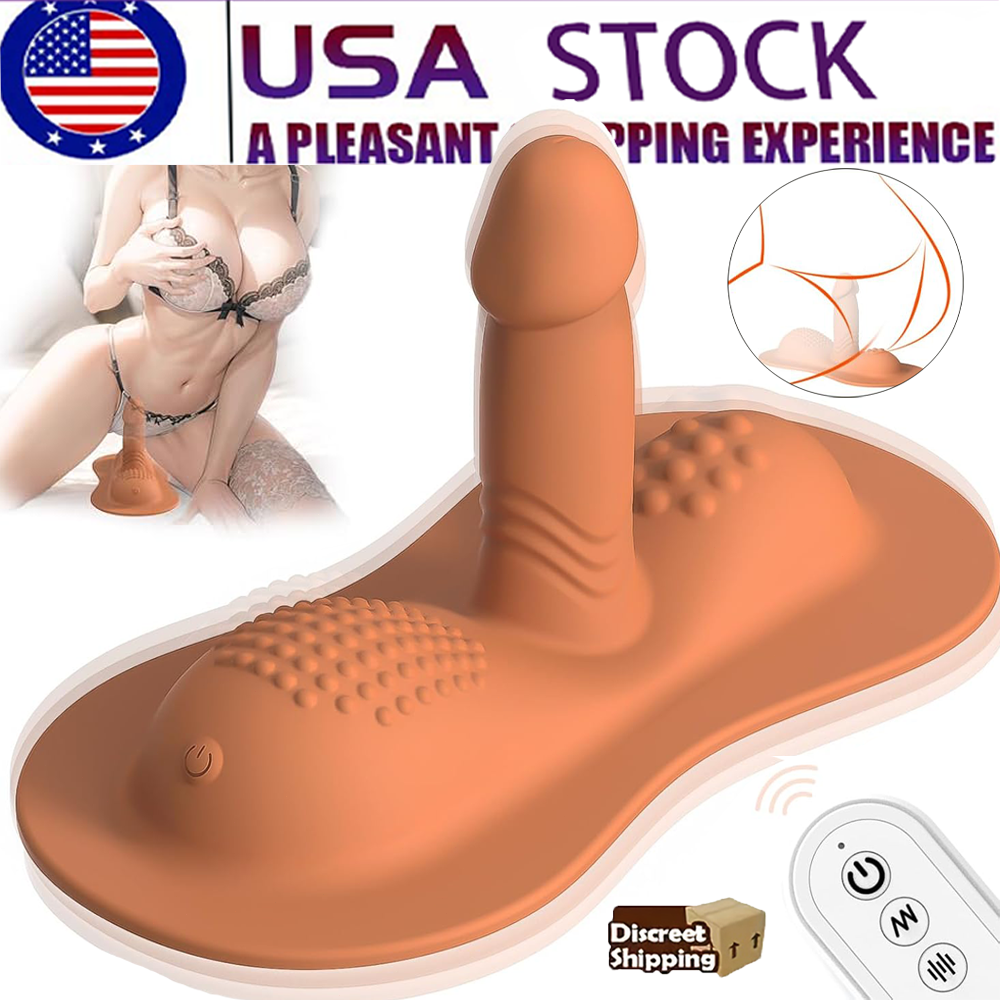 Sit & Ride Vibrators Dildo Anal Clit G-Spot Stimulator Sex Toys For Women  Remote
