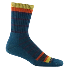 Darn Tough 1925 Dark Teal Men's Via Ferrata Micro Crew Midweight Hiking Sock NEW