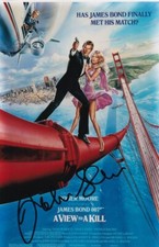 JOHN GLEN signed Autogramm 20x30cm JAMES BOND in Person autograph COA