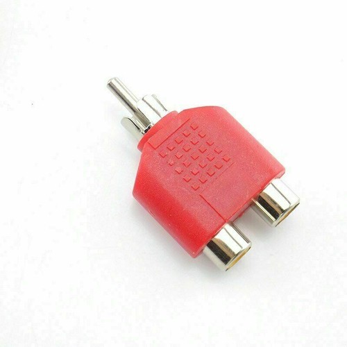 RCA Y Splitter Audio Video Plug 3.5mm Converter 1 Male to 2 Female Cable Adapter - Picture 6 of 9