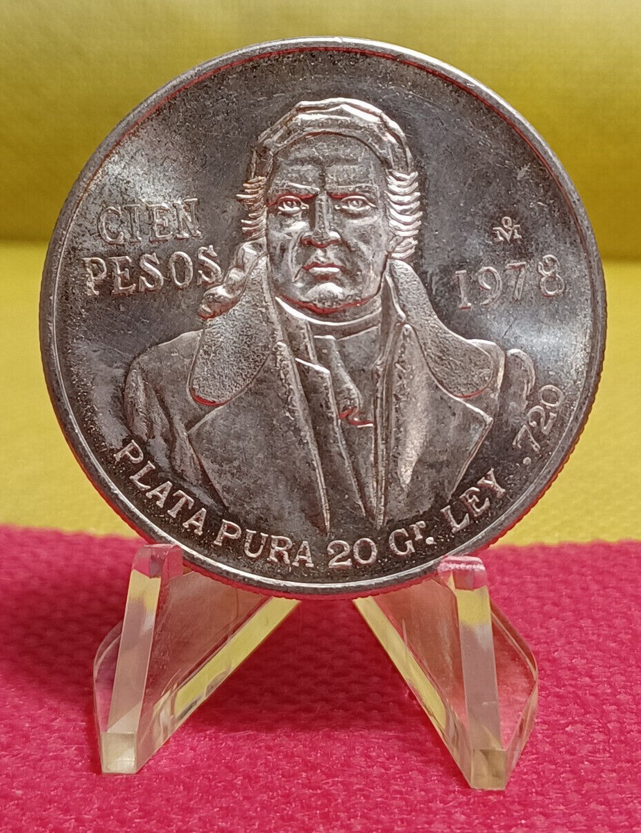 N2191【メキシコ・銀貨】1978年100ペソ銀貨 メキシコ 1978年 メキシコ銀貨1978年 ホセモレロス CIEN