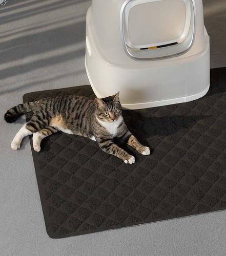 47"x35" Cat Litter Mat Durable PVC Trapping Scatter Control Non-Slip Waterproof - Picture 7 of 11