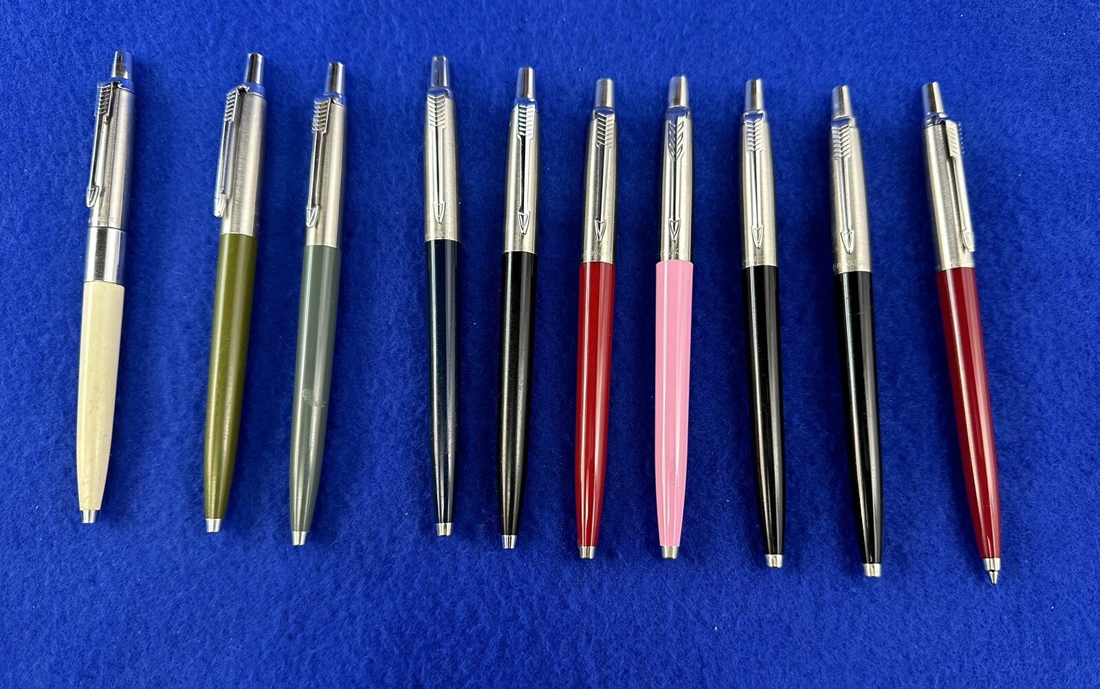 Vintage 10 Parker Ballpoint Pens , Multicolored eBay