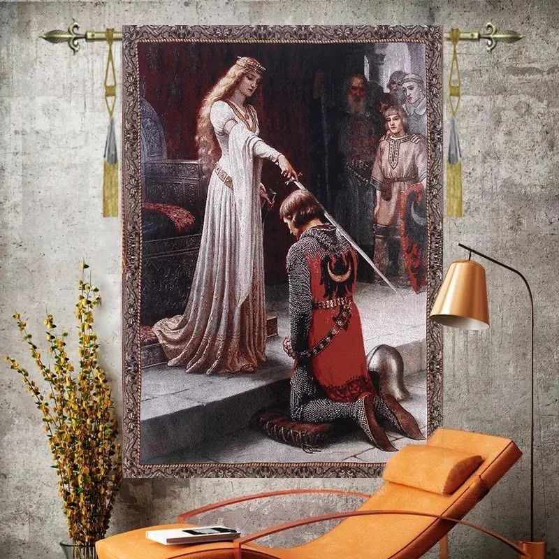 The Accolade Medieval 100%Cotton Fine Art Tapestry Wall hanging 39x54" 51x62"