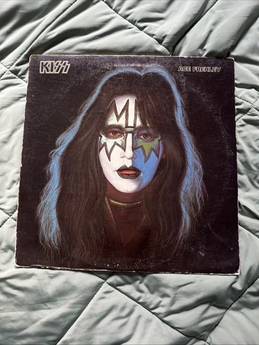 Kiss Ace Frehley Solo album 1978 LP record first press vintage Scratched vinyl