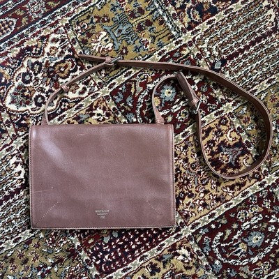 Matt & Nat Vegan Leather Accordion Crossbody Clutch Bag Rose
