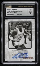 2012 Fleer Retro 1999-00 Flair Showcase Fresh Ink Karl Malone CSG 9 Auto HOF 0p5