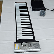 TechnoToyz 49-Key Roll-Up Electronic Keyboard, Battery Powered, Bag & Adapter