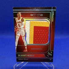 Panini 2024-25 Silhouette Dejounte Murray #S-DJM Atlanta Hawks Memorabilia Card