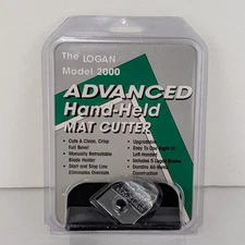 Logan Model 2000 Hand-Held Mat Cutter Push Style Manual Bevel Edge Tool NEW NIP